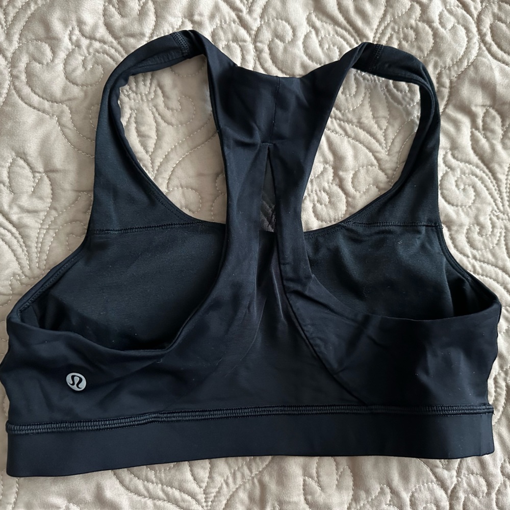 Black Lululemon Athletic Sports Bra